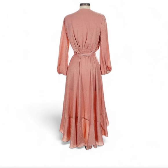 Gal Meets Glam Wrap Midi Cocktail Dress - Picture 3 of 6